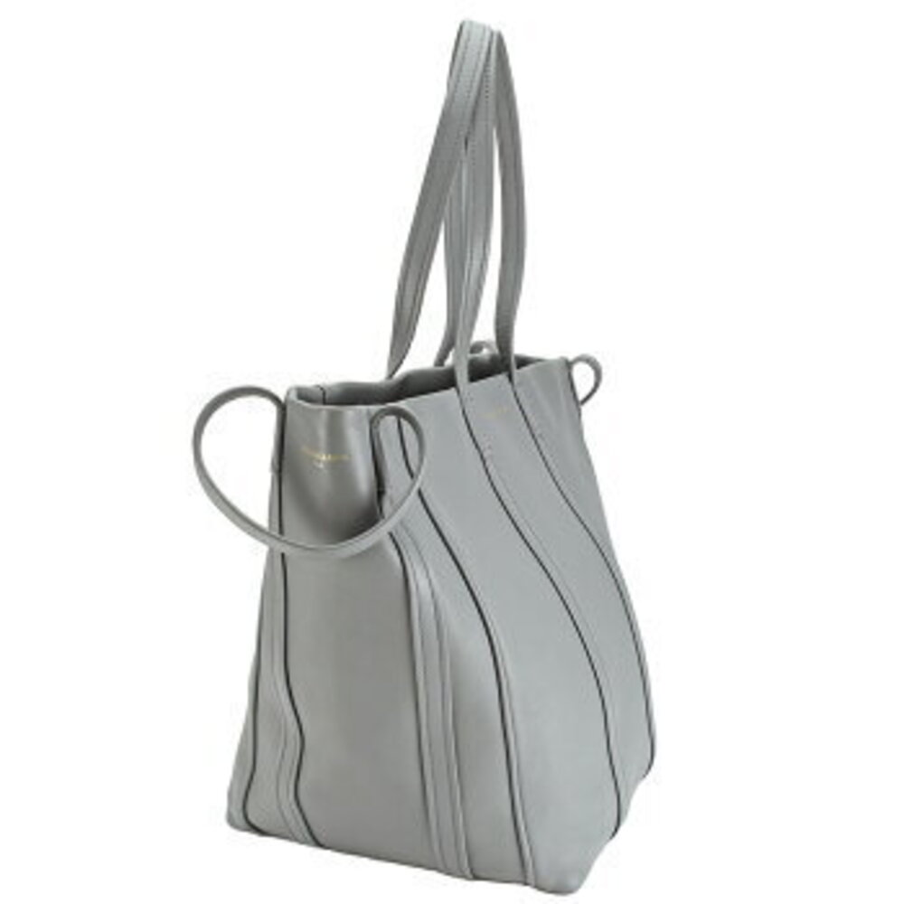 Balenciaga leather shoulder Tote handbags gray Cabas Laundry Bag Shoulder Bag - Picture 3 of 6